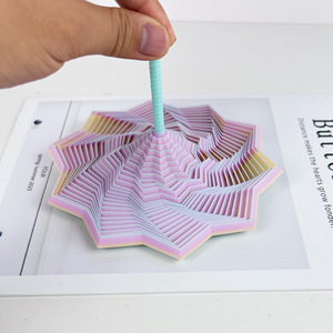 ของเล่นเสริมประสาทสัมผัสแบบพิมพ์ 3 มิติ รูปดาวหกเหลี่ยมพร้อมที่จับ ของเล่นฝึกสมาธิสำหรับพนักงานออฟฟิศ ขายดี - Product Image 2