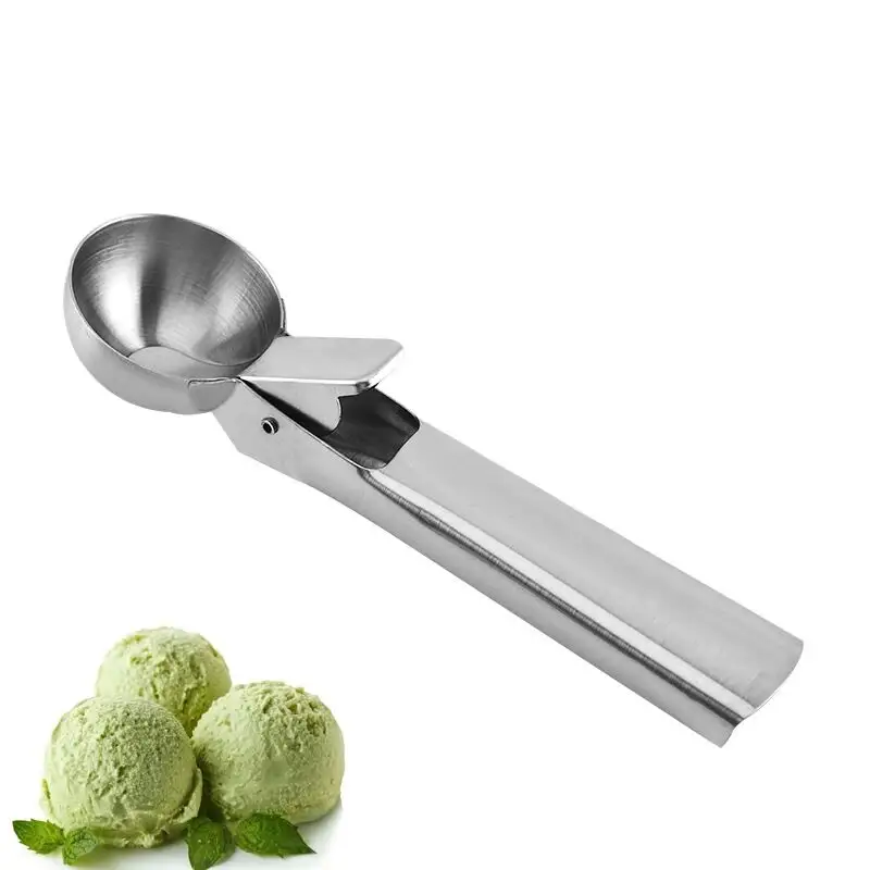 Stainless Steel Ice Cream Scoop Metal Cookie Scoop Spoon Fruit Scooper For Ice Cream Kitchen Tools