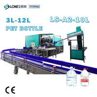 Machine de soufflage par étirage de bouteilles PET entièrement automatique à commande servo 3L-12L 10L pour la fabrication de bouteilles d'eau de grand volume LONES