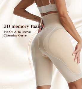 Moldeadores de cintura alta de talla grande para mujer, nueva almohadilla de esponja para culo, pantalones regordetes para glúteos, corsé de cintura, ropa moldeadora para esculpir el cuerpo - Product Image 3