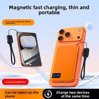 Chargeur sans fil magnétique, batterie externe, câble à connexion rapide, charge sans fil, 5000 mAh, 10000 mAh pour téléphone portable