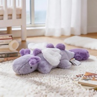 Boneka Dinosaurus Bersayap Warna-warni Mia, Mainan Hewan Isi Lembut dan Halus, Boneka Naga untuk Anak-anak, Hadiah Sempurna