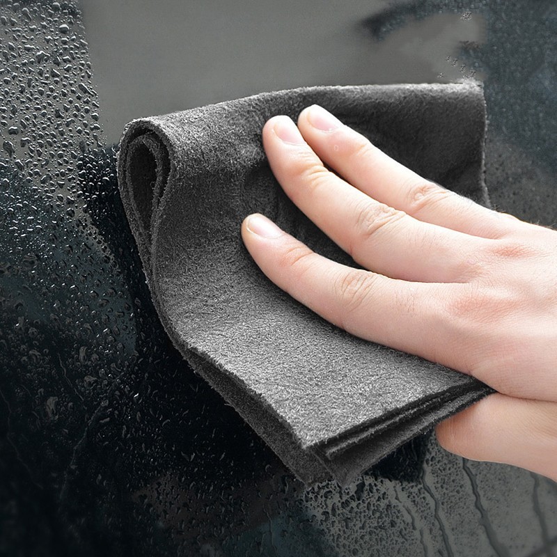 No Trace Cleaning Cloth Microfiber Absorbent Dish Cloth Tableware Rag Home Cleaning Towel for Kitchen Bathroom Car