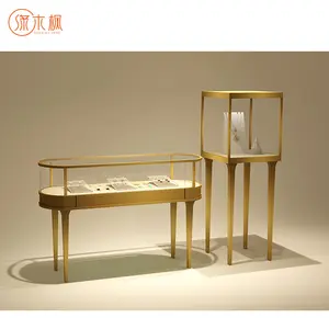 Elegante Designs High-End-Juwelier geschäft Counter Display Premier Schmuck Glas Vitrine Fabrik