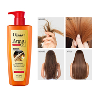 Disaar 350ml Crème revitalisante pour cheveux à l'huile d'argan Prévient la sécheresse et les pointes fourchues Répare les cheveux abîmés après le shampooing