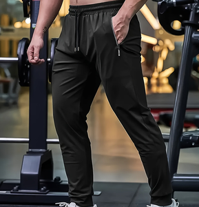 <span class=keywords><strong>Pantalon</strong></span> <span class=keywords><strong>de</strong></span> course d'été en soie <span class=keywords><strong>de</strong></span> glace pour hommes <span class=keywords><strong>Pantalon</strong></span> <span class=keywords><strong>de</strong></span> survêtement <span class=keywords><strong>de</strong></span> fitness à séchage rapide Poche zippée Bas athlétique Respirant <span class=keywords><strong>Gym</strong></span> Smart Casual - Product Image 6