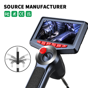 Caméra d'inspection endoscopique articulée à quatre voies avec lumières LED pour l'inspection des cylindres de moteur de voiture, outils endoscopiques, caméra de moteur résistante à l'huile - Product Image 1