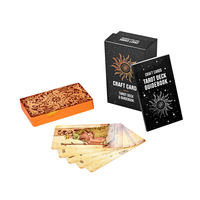Jeu de tarot classique imprimé sur mesure avec cartes en papier - Cadeau artisanal pour adultes, jeu de cartes de poker, jeu de société