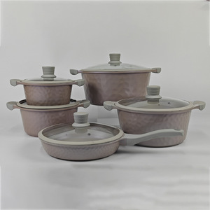 Ensemble de casseroles antiadhésives Donnor 10 pièces en aluminium moulé sous pression avec couvercles, résistant au four, pour la cuisine quotidienne - Product Image 3