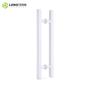 Tirador de Puerta Corredera de Entrada Principal de Barra Cuadrada Tipo H de Acero Inoxidable, Tirador de Puerta de Vidrio de Doble Cara Moderno - Product Image 6