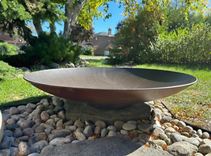 Fontaine d'extérieur <span class=keywords><strong>en</strong></span> acier Corten – <span class=keywords><strong>Bassin</strong></span> métallique rustique pour patio, <span class=keywords><strong>bassin</strong></span> ou décoration <span class=keywords><strong>de</strong></span> <span class=keywords><strong>jardin</strong></span> zen - Product Image 2