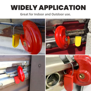 Candado de Disco Rojo con Llave Igualada de 2-3/4\" (70 mm) para Gestión de Almacenamiento, Camiones, Remolques, Almacenes, Furgonetas - Product Image 6