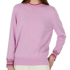 เสื้อยืดแขนยาวสีพื้นสำหรับผู้หญิง ฤดูใบไม้ร่วงต้นและฤดูใบไม้ผลิ ทรงหลวม สไตล์ลำลอง จากโรงงานผู้ผลิต (OEM) - Product Image 3