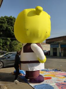 Figura Inflable Gigante de <span class=keywords><strong>Shrek</strong></span> de 4 Metros de Altura, Estilo Funko Pop de QIQU, para Festivales y Activaciones de Marca - Product Image 3