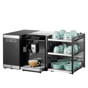 เครื่องชงกาแฟอัตโนมัติเต็มรูปแบบ Piano Black Smart Professional Fresh Bean to Cup สำหรับบ้านและสำนักงาน พร้อมฟังก์ชั่นในตัว - Product Image 4