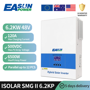 Convertisseur solaire hybride <span class=keywords><strong>Easun</strong></span> Factory 6,2 kW 6200 W 48 V 230 V avec contrôleur de charge MPPT 120 A intégré - Product Image 3