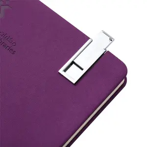 Reclame Notebook Pu Lederen Notebook Dot Promotionele Notebook Met Usb