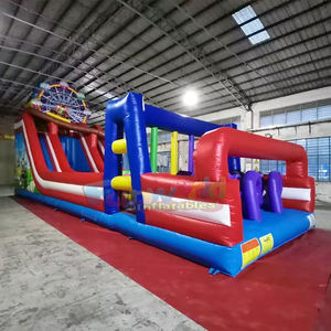 Castillo inflable con pista de obstáculos, tipo rueda gigante, para fiestas infantiles. - Product Image 2