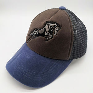 Custom Promotion Gift Embroidery logo Baseball Dad Mesh Fabric Sports Caps Curved Brim <strong>Von</strong> Suede <strong>Black</strong> <strong>Dutch</strong> Trucker <strong>Hats</strong> - Product Image 3