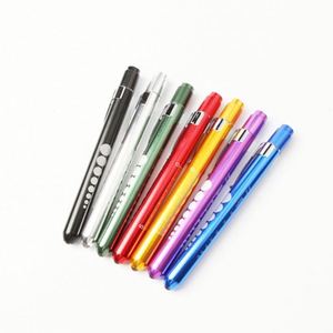 Linterna LED Tipo Bolígrafo de Metal Resistente, Luz Blanca y Amarilla, Lámpara de Inspección Oral para Limpieza de Oídos y Revisión de Pupilas, Promoción Matutina - Product Image 3
