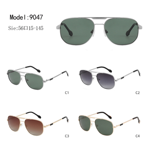 Gafas de Sol de Piloto con Montura Completa Rectangular, Lentes Degradadas, 100% Protección UV, Unisex, para Adultos, Uso en Exteriores - Product Image 3