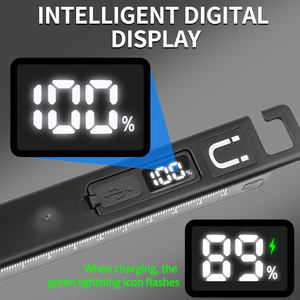 Lampe de travail magnétique pliante à chargement USB Règle d'affichage à <span class=keywords><strong>LED</strong></span> Lampe de poche étanche avec pince magnétique - Product Image 5