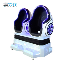 YHY Usine 2 Sièges avec Cinq Effets 3 Dof Thème Parc 3d 9d Gaming Vidéos Oeuf Chaise Vr cinéma