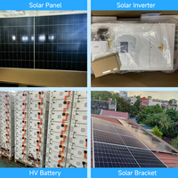 Système solaire hors réseau triphasé pour toute la maison, commercial, 20 kVA, 30 kW, 40 kW, 50 kW, 100 kW, kit solaire hybride AC pour la maison avec onduleur