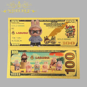 ธนบัตรลาบูบู อนิเมะ รุ่นยอดนิยมจากอเมริกา ชุบทอง 24k สำหรับนักสะสม - Product Image 4