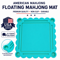 Tapis flottant américain de mahjong 31,5 pouces en mousse EVA couleur macaron antidérapant imperméable pliable écologique portable classique