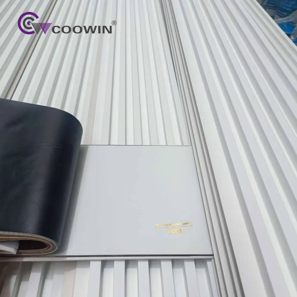 Coowin Design de painel canelado wpc para decoração de interiores e casas, material composto de madeira e plástico estilo moderno