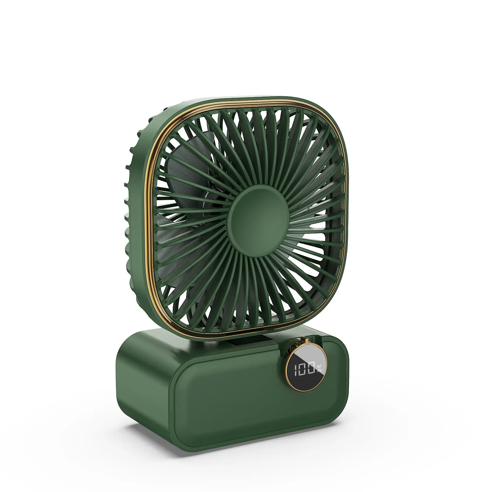 Новый Настольный перезаряжаемый вентилятор складной с 3 лопастами тихий мини настольный Складной вентилятор