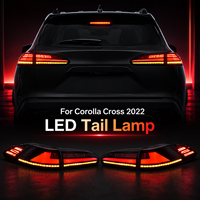 Feux arrière modifiés pour Toyota Frontlander Corolla Cross 2022, feux arrière LED, lentille rouge, clignotants séquentiels, ensemble de feux arrière
