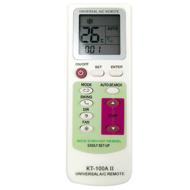 Hot Sell Universal A/C Multifunction KT 100A Air Conditioner Remote Control