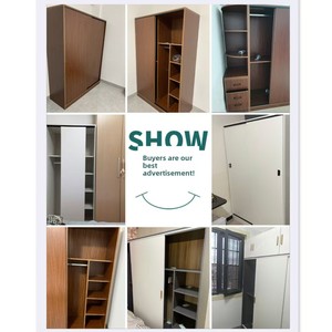 Armario Moderno y Sencillo con Puerta Corredera de Madera para Dormitorio, Apartamento, Oficina en Casa, Hotel, Alquiler, Económico, Tamaño Pequeño - Product Image 3