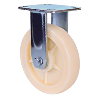 Roulettes fixes robustes en nylon de 5 pouces - Roues industrielles en polyamide