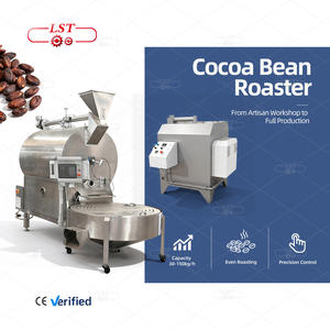 LST 30-150กิโลกรัมเครื่องคั่วเมล็ดโกโก้ถั่วลิสงเครื่องจักรอุตสาหกรรมเชิงพาณิชย์เครื่องคั่วเมล็ดโกโก้กับผง - Product Image 4