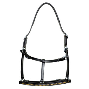 Luxe de haute qualité en cuir cheval licou cristal clouté muserolle réglable doux rembourré conception personnalisée collier équestre pour - Product Image 1