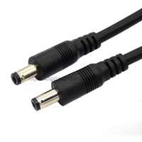 DC 12V 10A 5,5mm * 2,1mm Cable de extensión macho a macho Cable adaptador de alta potencia 18AWG