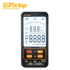 GSFIXTOP-multímetro Digital Rms con protección contra sobrecarga, rango automático de 3,0 V, CA/CC, caída de voltaje, 250V