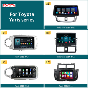 Estéreo de coche Android 13 para <span class=keywords><strong>Toyota</strong></span> <span class=keywords><strong>Yaris</strong></span> Vios Series Pantalla inalámbrica Carplay Android Auto Player con navegación GPS - Product Image 2