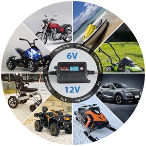Cargador de Batería Inteligente para Automóvil, Mantenedor, Desulfatador, Pantalla LCD, 6V 12V 2A, para Baterías AGM de <span class=keywords><strong>Litio</strong></span>-Ion y Plomo-Ácido - Product Image 6