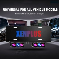 Xenplus PZ2-GM01-2 200W 6000K 60000LM Projecteur LED avec lentille, feux de plaque d'immatriculation, feux auxiliaires, yeux de démon, IP68, pièces de rechange pour voiture
