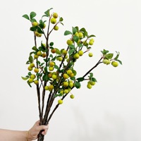 Hoogwaardig kunstmatig crabapple-fruit, vers fruit in Chinese stijl, decoratie voor thuis en hotel, fotografie-accessoire