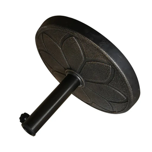 Base de <span class=keywords><strong>parasol</strong></span> <span class=keywords><strong>déporté</strong></span> de plage 12 kg en fer et plastique, 2 pièces - Product Image 5