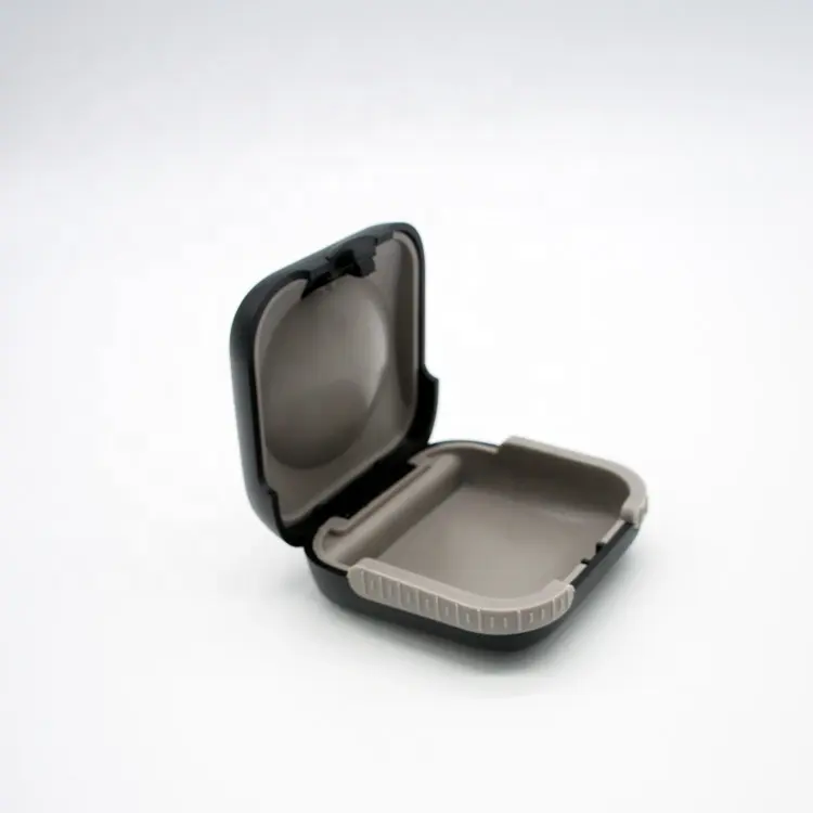 補聴器旅行ポータブルケース、widexサウンド補聴器耐衝撃保護プラスチック小箱工場卸売