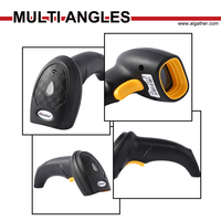 Máquina de pistola de escaneo de código de barras de mano 1D 2D con cable, lector de código de barras USB QR para impresora POS de supermercado