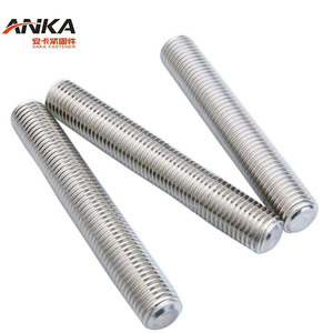 Tiges filetées en acier au carbone haute résistance personnalisables, acier inoxydable, norme DIN <span class=keywords><strong>M6</strong></span>, grade 4.8, zinguées/brutes, longueur 100mm-300mm - Product Image 2