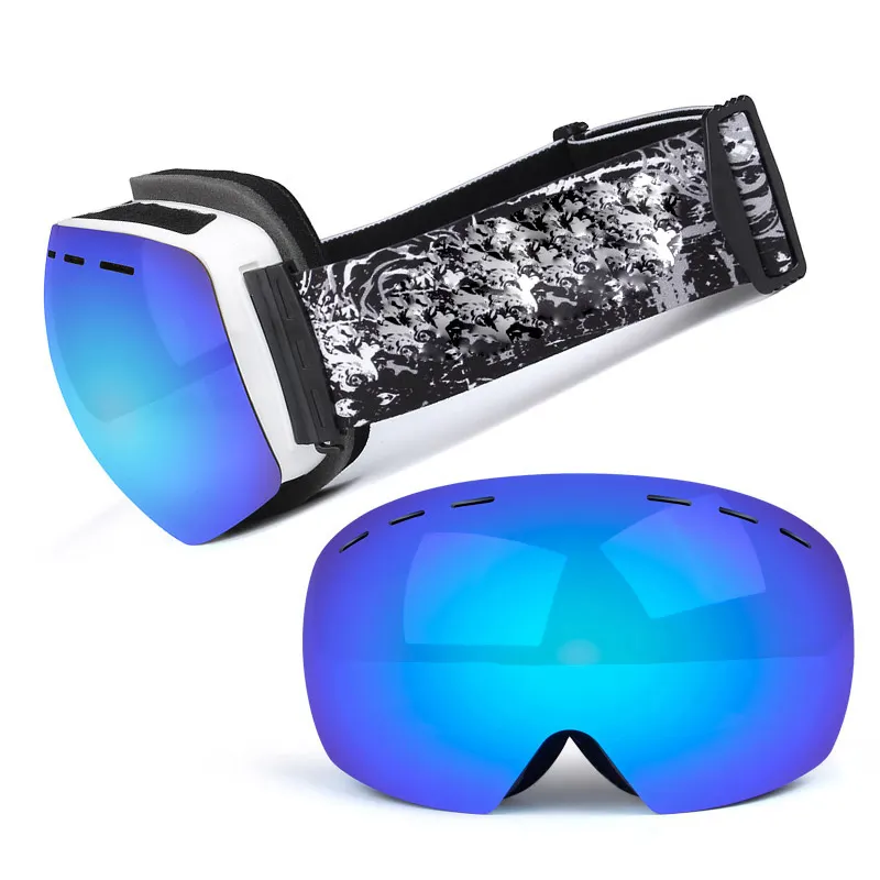 Anti Fog Custom Ski Googles Oem Vrouw Polariseert Zonnebril 2023 Aangepaste Sneeuwbril