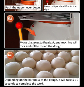 Machine automatique électrique pour la fabrication de pain, de pâte à pizza, de biscuits, de gaufrettes au fromage, de pâte à biscuits, de diviseuse de pâte et de façonneuse de pâte - Product Image 5